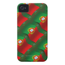 Bandera que agita de Portugal iPhone 4 Case-Mate Fundas