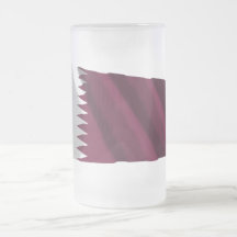 Bandera que agita de Qatar Taza De Café