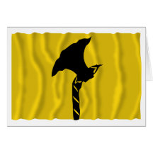 Bandera que agita de Telemark Tarjetas