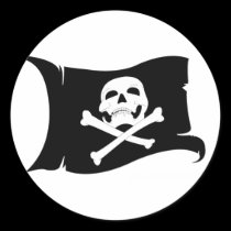 Bandera que agita Rogelio alegre #4 calcomanías