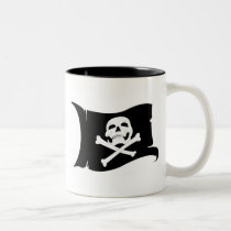 Bandera que agita Rogelio alegre #4 tazas