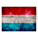 Bandera resistida de Luxemburgo Tarjeton