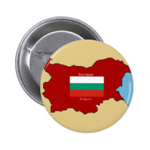 Bandera y mapa de Bulgaria Pins