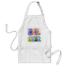 Banding Together For A Cure For All Cancers Apron