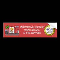 Bandit Bumper Sticker/Red ackground bumper stickers