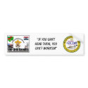 Bandit Bumper Stixker with Logos bumper stickers