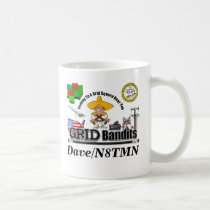 Bandit Final, Weak Signal Logo, Dave/N8TMN mugs