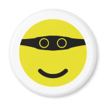 bandit smile smiley yellow refrigerator magnet