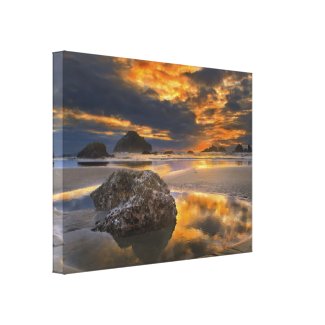 Bandon Sunset Canvas Prints