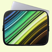 Bands of Blue & Green Bag laptop sleeves