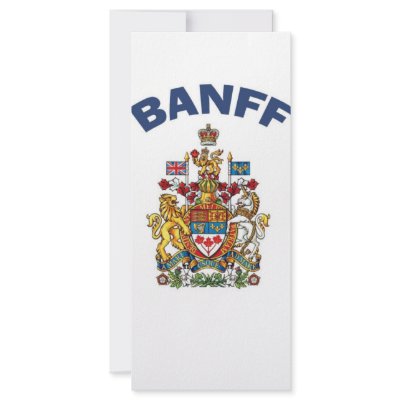 Banff Coat of Arms Custom Rack Card by bartstshirts
