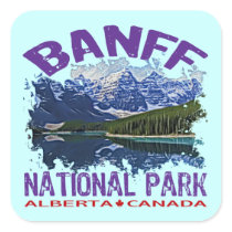 Banff National Park, Alberta Canada Square Sticker