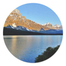 Banff National Park Lake Round Stickers