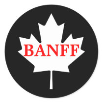 Banff Round Stickers