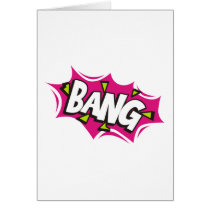 Bang Cartoon Pow Zap Card