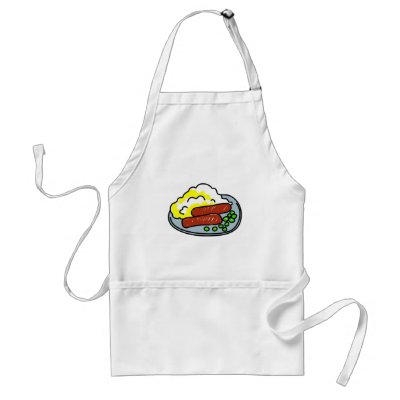 bangers-and-mash aprons by prawny