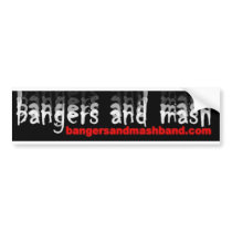 Bangers & Mash Bumper Sticker 2 bumper stickers by BangersAndMash Bangers & Mash Bumper Sticker 2 bumper stickers