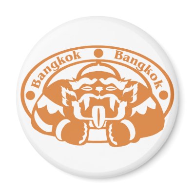 Bangkok Stamp Fridge Magnets by alternateworlds