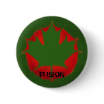 bANGLADESH - CANADA FLAG Pinback Button
