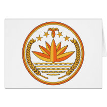Bangladesh Coat of Arms cards by FlagTshirts Bangladesh Coat of Arms cards