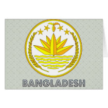 Bangladesh Coat of Arms Greeting Cards
