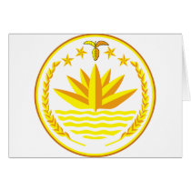 bangladesh coat of arms card