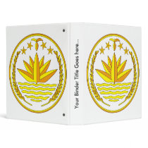 Bangladesh Coat of Arms detail Vinyl Binders