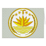 Bangladesh Coat of Arms detail Greeting Card