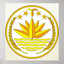 Bangladesh Coat of Arms detail Posters