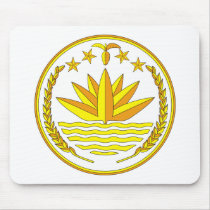 Bangladesh coat of arms mousepad