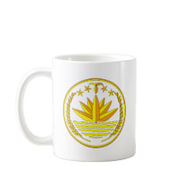 Bangladesh coat of arms coffee mugs