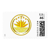 Bangladesh coat of arms stamps
