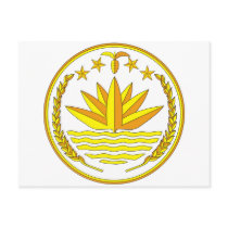Bangladesh coat of arms postcards