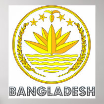 Bangladesh Coat of Arms Poster