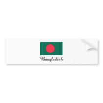 Bangladesh Flag Design Bumper Stickers