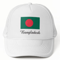 Bangladesh Flag Design Trucker Hats