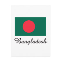 Bangladesh Flag Design Postcard