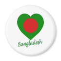 Bangladesh Flag Heart magnets by Vexillophile Bangladesh Flag Heart magnets