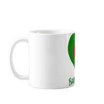 Bangladesh Flag Heart Coffee Mugs