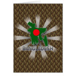 Bangladesh Flag Map 2.0 Greeting Cards