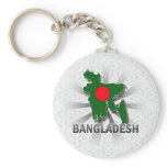 Bangladesh Flag Map 2.0 Key Chains