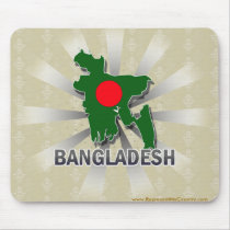 Bangladesh Flag Map 2.0 Mousepads