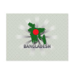 Bangladesh Flag Map 2.0 Post Cards