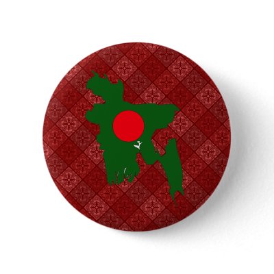 Bangladesh Flag Map full size Button by representmycountry
