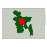 Bangladesh Flag Map full size Card