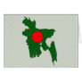 Bangladesh Flag Map full size Card
