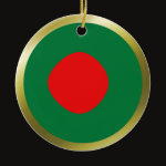 Bangladesh Fisheye Flag Ornament