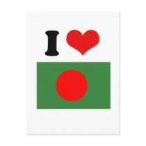 Bangladesh Flag Post Card