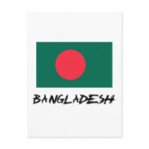 Bangladesh Flag Postcard
