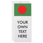 Bangladesh Flag Rack Card Template